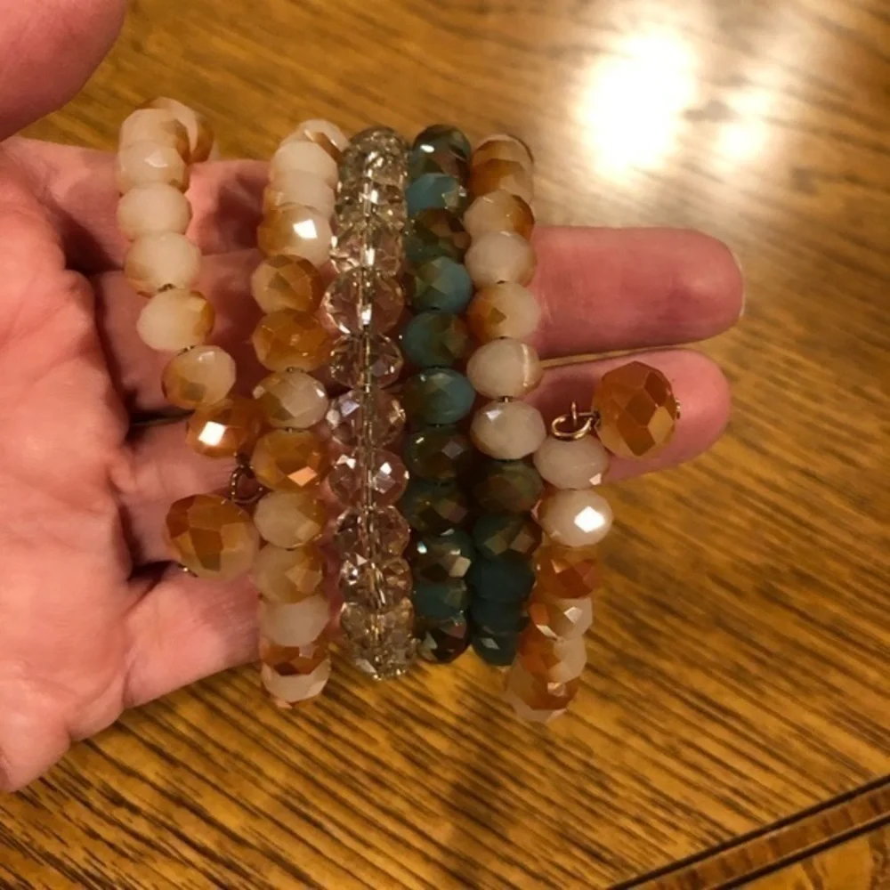 Stretchy gem bracelet-‎ costume jewelry